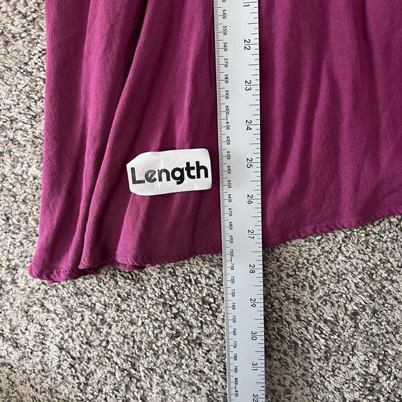 TORRID Women's 3X (3) Purple Rayon Slub Smocked Waist Peasant Flowy L/S Blouse - Picture 8 of 10